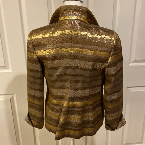 Nina Mclemore - metallic gold threads - beautiful jacket!!! - Picture 2 of 3